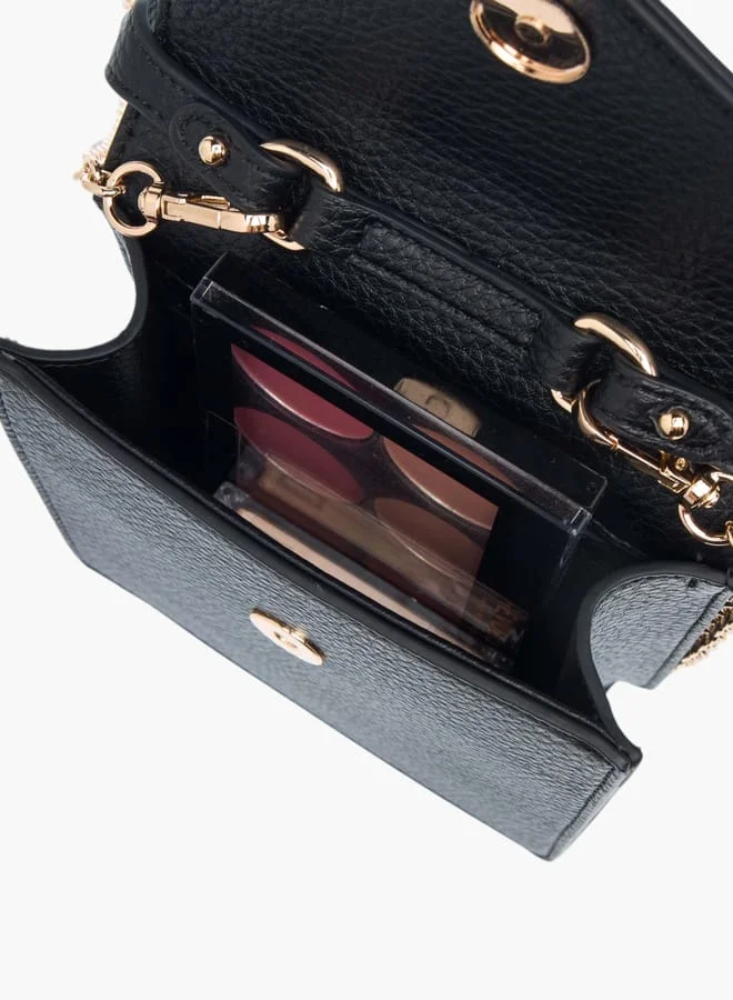 Celeste Womens Animal Print Crossbody Bag With Handle And Flap Closure
