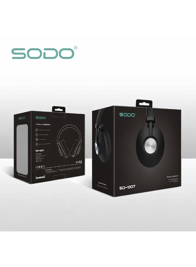 سودو سماعه هيدفون SODO SD 1007 لاسلكيه, اتصال بلوتوث ,ميكرفون مدمج, جوده صوت نقيه - Image 4