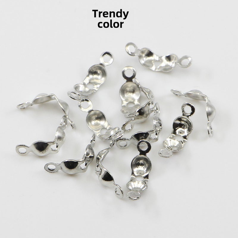 DIY Jewelry Accessories Snap Double-Sided Fasteners Rhodium 