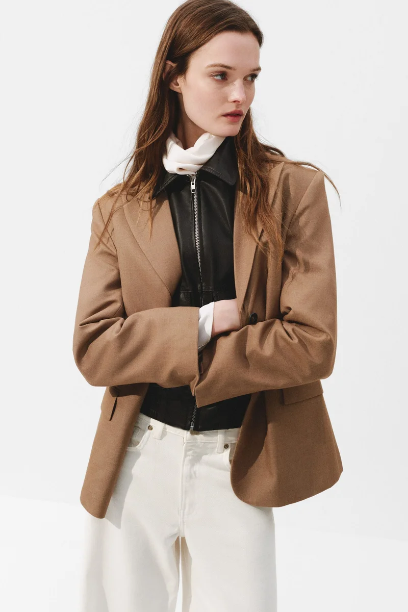 اتش اند ام جينز واسع بقصّة خصر عالية