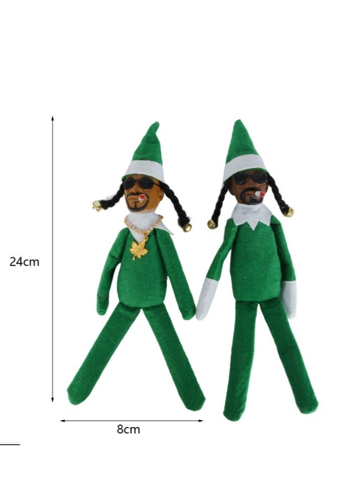 2 Pcs Snoop On a Stoop Elf For Home Decor  - Image 1
