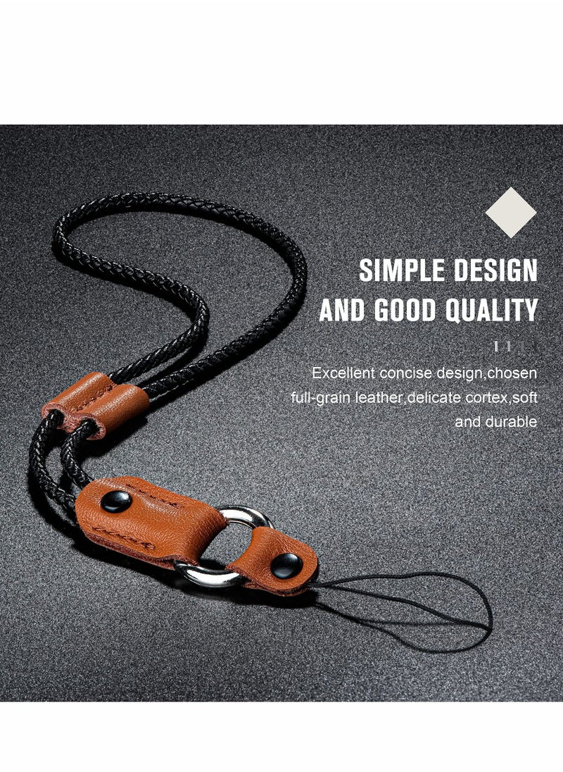 Y&D Camera Wrist Hand Strap For DJI Camera, Phone Leather Woven Lanyard Adjustable Anti Slip Drop, Accessories Compatible POCKET 2 OM4 5 SE INSTA 360 X2 MOBILE 3 ACTION  - Image 4