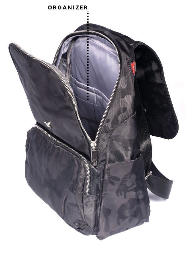 Pierre Cardin Ladies Backpack-M16 Black - Image 5