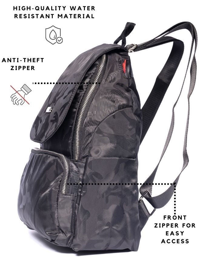 Pierre Cardin Ladies Backpack-M16 Black - Image 2