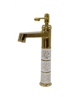 Generic HH Copper Sink Mixer Gold White 