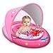 LAYCOL Baby Pool Float with 120 Adjustable Canopy UPF50 Sun Protection and Ocean Animal Toy Inflatable Pool Floats for Pool Toys Baby Beach Essentials with Safety Seat Toddler Floaties for 636M - Image 3