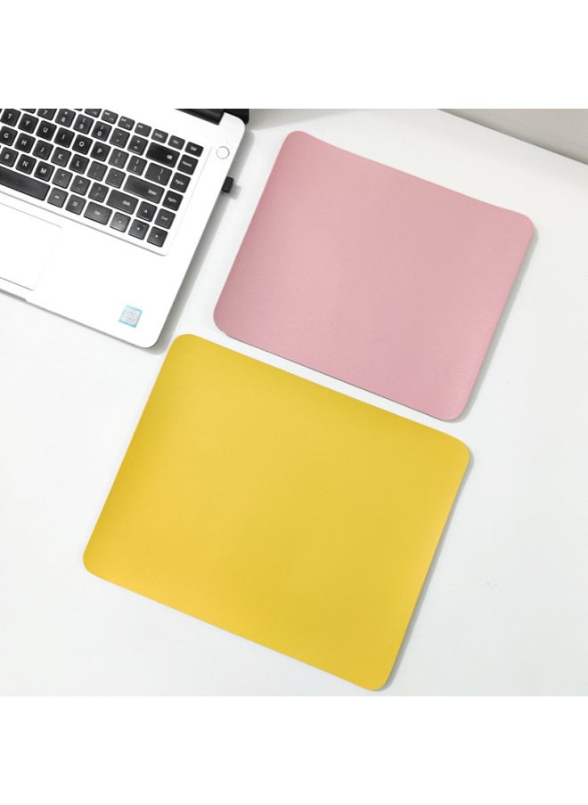 Low Price Nappa Leather Flannel Bottom Mouse Pad Flat Notebook Desk Mat Dining Table Mat Can Be Printed-Specifications And Models:Leather; 60*30mm; Gray; No Locking; Upload By Yourself