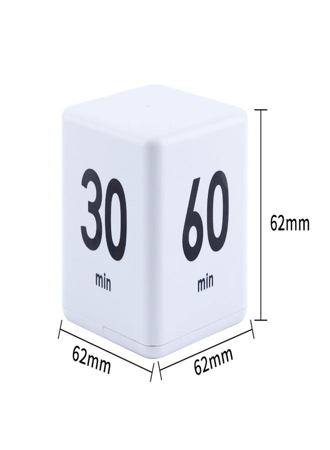 WedFeir 2 Pieces Cube Timers, Kitchen Child Timer Exercise Timer, Workout and Game, Gravity Sensor Flip Timers for Time Management (1 3 5 10 Minutes and 15 20 30 60 Minutes) - Image 5