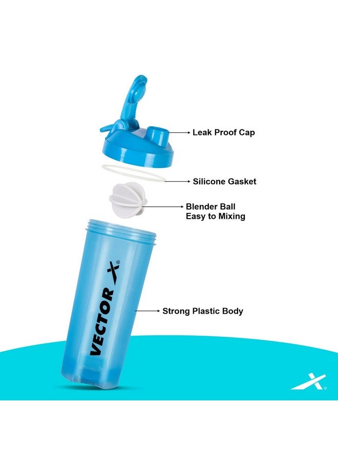 Vector X Shaker Bottle For Protein Shake With Material Grade 0.5 Non Toxic Shaker for Cycling/Gym/Excercise Outdoor (SKY) - Image 2