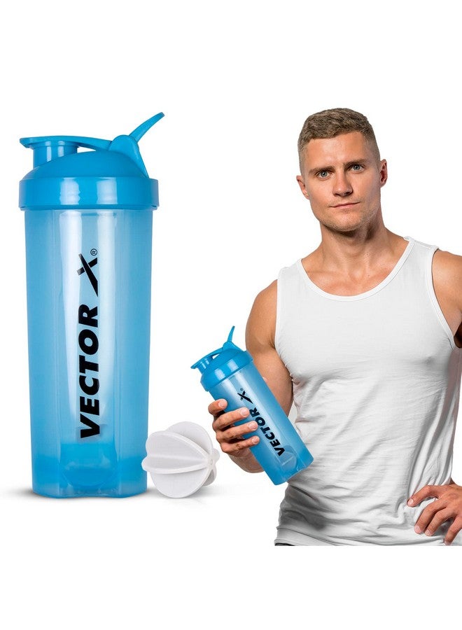 Vector X Shaker Bottle For Protein Shake With Material Grade 0.5 Non Toxic Shaker for Cycling/Gym/Excercise Outdoor (SKY) - Image 1