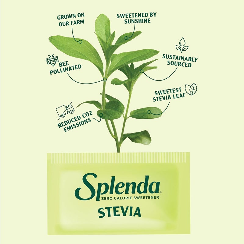 SPLENDA Stevia Zero Calorie Sweetener - Plant Based Sugar Substitute Granulated Powder, 1000 Count - Image 4