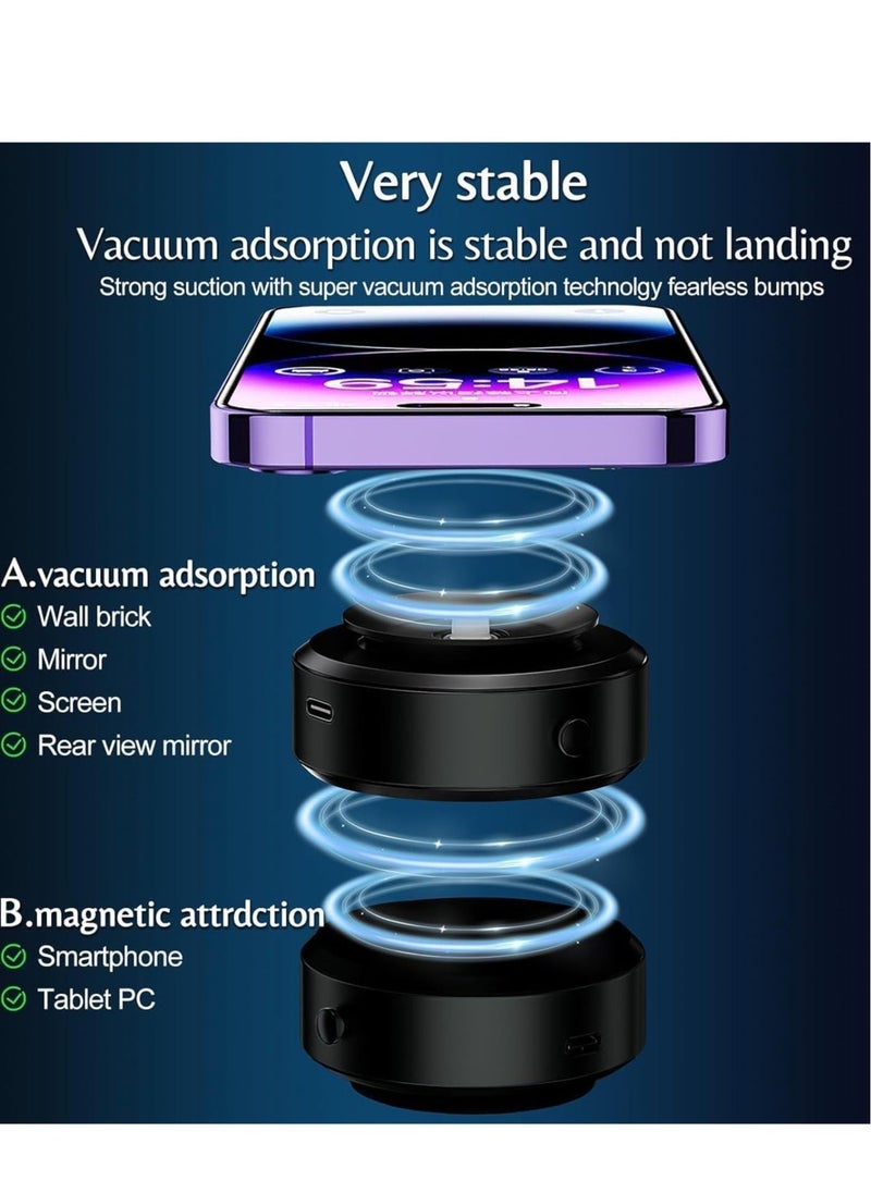 حامل هاتف مغناطيسي مع شفط للسيارة مع قاعدة شفط فراغ - Image 3