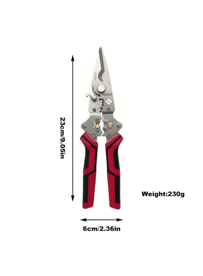 1PC Multifunctional Wire Stripper For Stripping Winding Cutting Crimping Folding - Image 3
