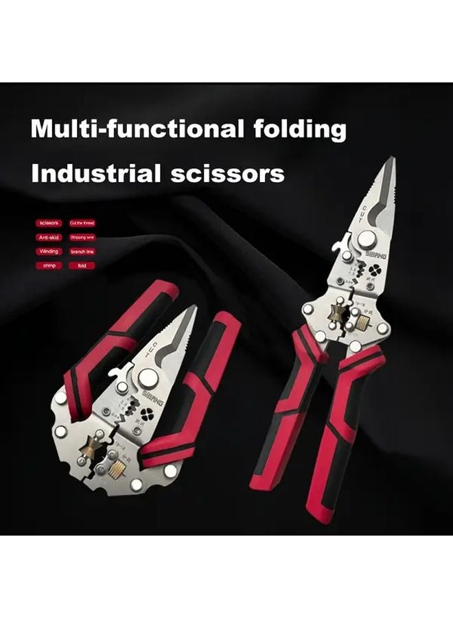 1PC Multifunctional Wire Stripper For Stripping Winding Cutting Crimping Folding - Image 2