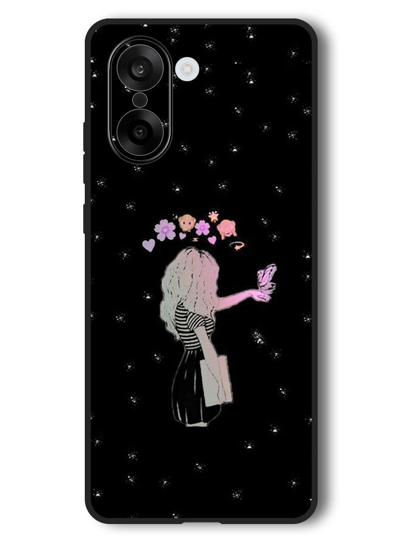 Theodor Case Compatible with OnePlus Nord CE 5 6.77 Inch Protection Shockproof Bumper Cover Girl Butter - Image 1