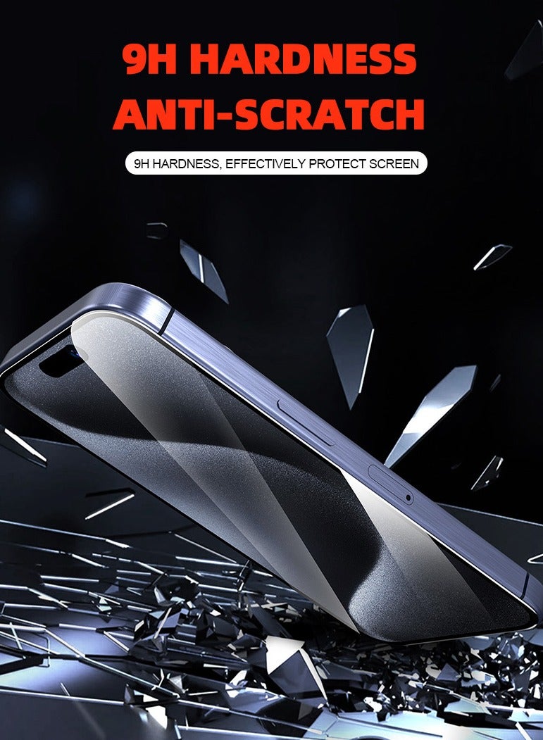 AJYAL Screen Protector [2-Packs] iPhone 14 PRO MAX [Tempered Glass] Auto Alignment Screen Protector - Full Cover Edge to Edge - iPhone 14 PRO MAX - Image 5