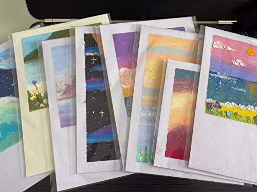 Delatanus 150 Pcs 5-1/2'' x 7-1/2'' Clear Cellophane Cello Bags,Thick Greeting Card Plastic Sleeves-Fit 5 X 7 Inch Cards Photos A6 A7 Envelopes Candy Treats 1.5-Mil - Image 3