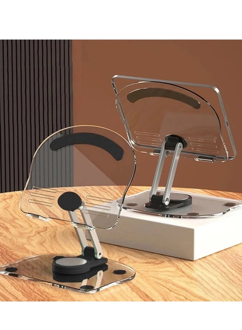 Bastec حامل شفاف دوار 360 درجة من Bastec BC1254 للكمبيوتر اللوحي والآيباد والأجهزة اللوحية - Image 5