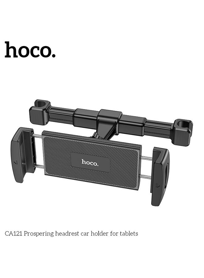 hoco. CA121 Prospering Headrest Car Holder for Tablets(Black) - Image 5