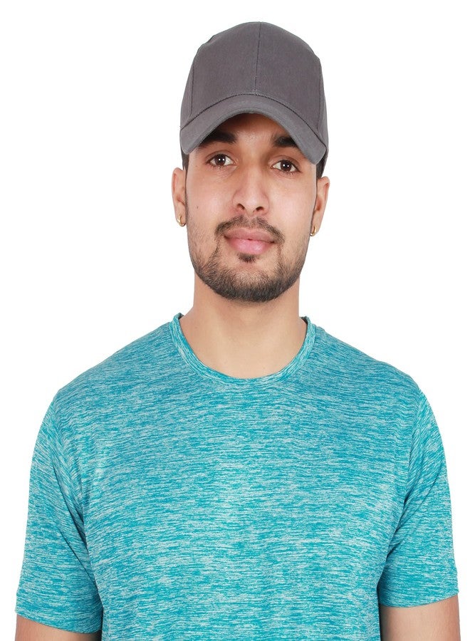 Glamaxy G L A M A X Y Excellent Plain baseball caps for boys (light grey) - Image 1