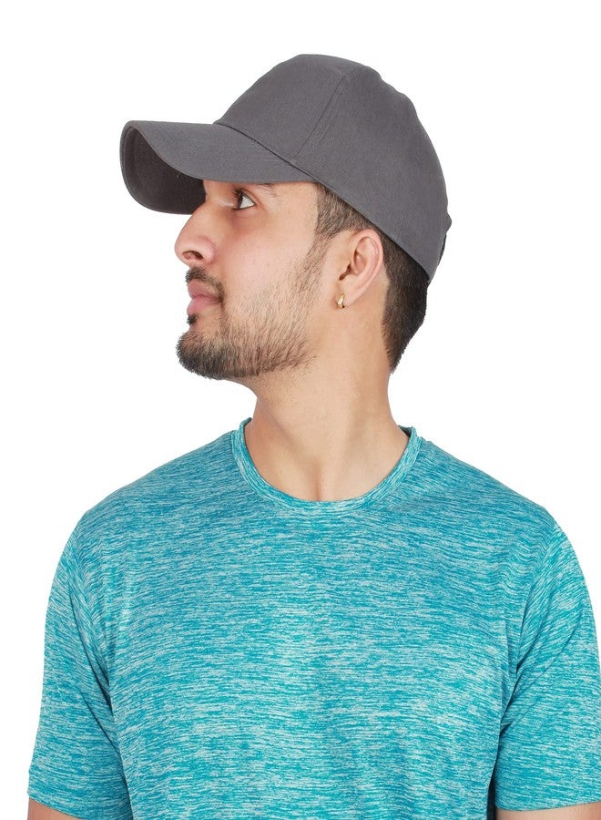 Glamaxy G L A M A X Y Excellent Plain baseball caps for boys (light grey) - Image 2