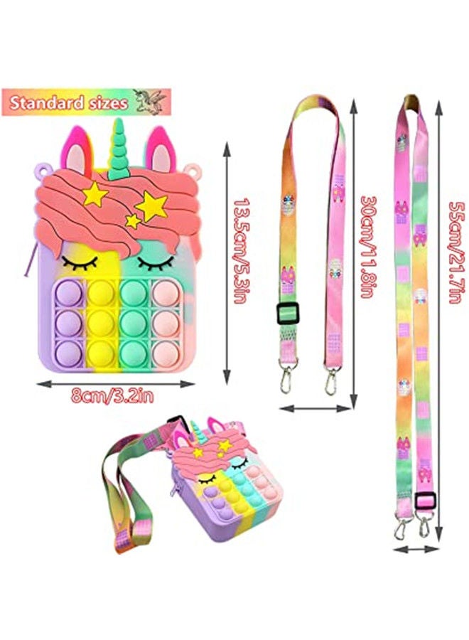 ISank 2 in 1 Relief Stress Sensory Fidget Toy, Pop Shoulder Bag for Girls and Women - Image 3