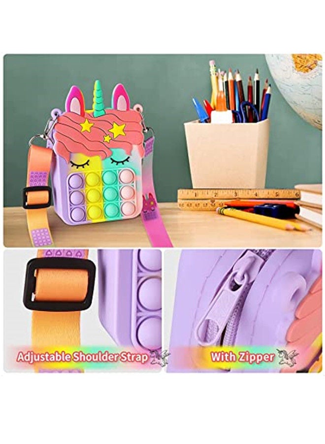 ISank 2 in 1 Relief Stress Sensory Fidget Toy, Pop Shoulder Bag for Girls and Women - Image 2