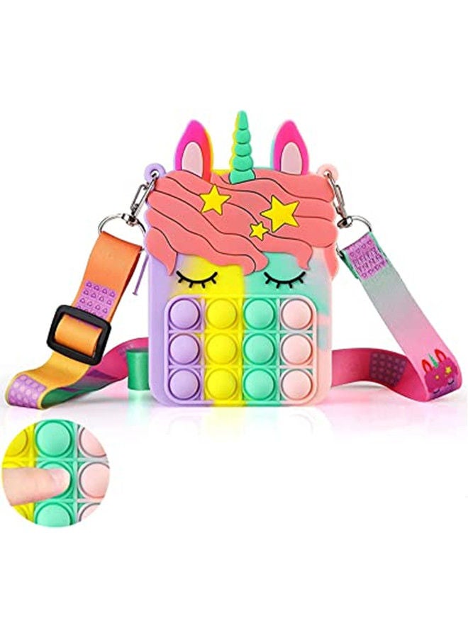 ISank 2 in 1 Relief Stress Sensory Fidget Toy, Pop Shoulder Bag for Girls and Women - Image 1