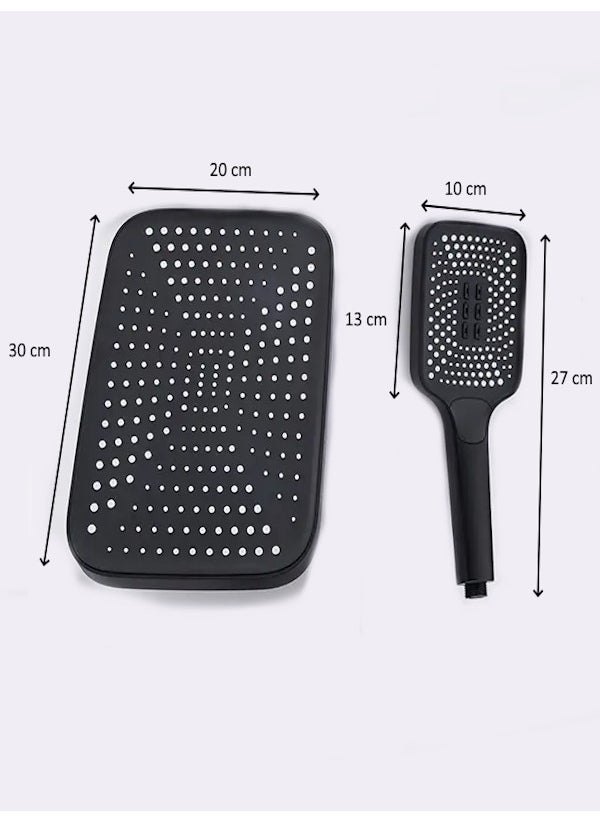 FAWER Faucet & Shower Black Sprinkler Luxury Robot Shower Set with Braided Shower Hose - 400BB  - Image 2