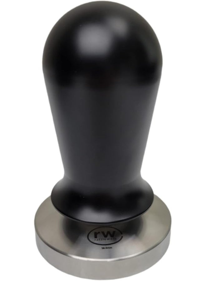 Rattleware 58mm Pressure Tamper Black Handle - Quality Espresso Hand Tampers, Perfect for Cafe and Home Use - Image 1