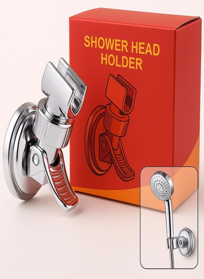 SWOPPLY Self Adhesive Wall Hook for Hand Shower and Health Faucet Bath Shower Head Holder Bathroom Chrome Wall Mount Strong Suction Handheld 360° Rotatable Hand Cup Holder Flush Mounted Mixer Set - Image 1