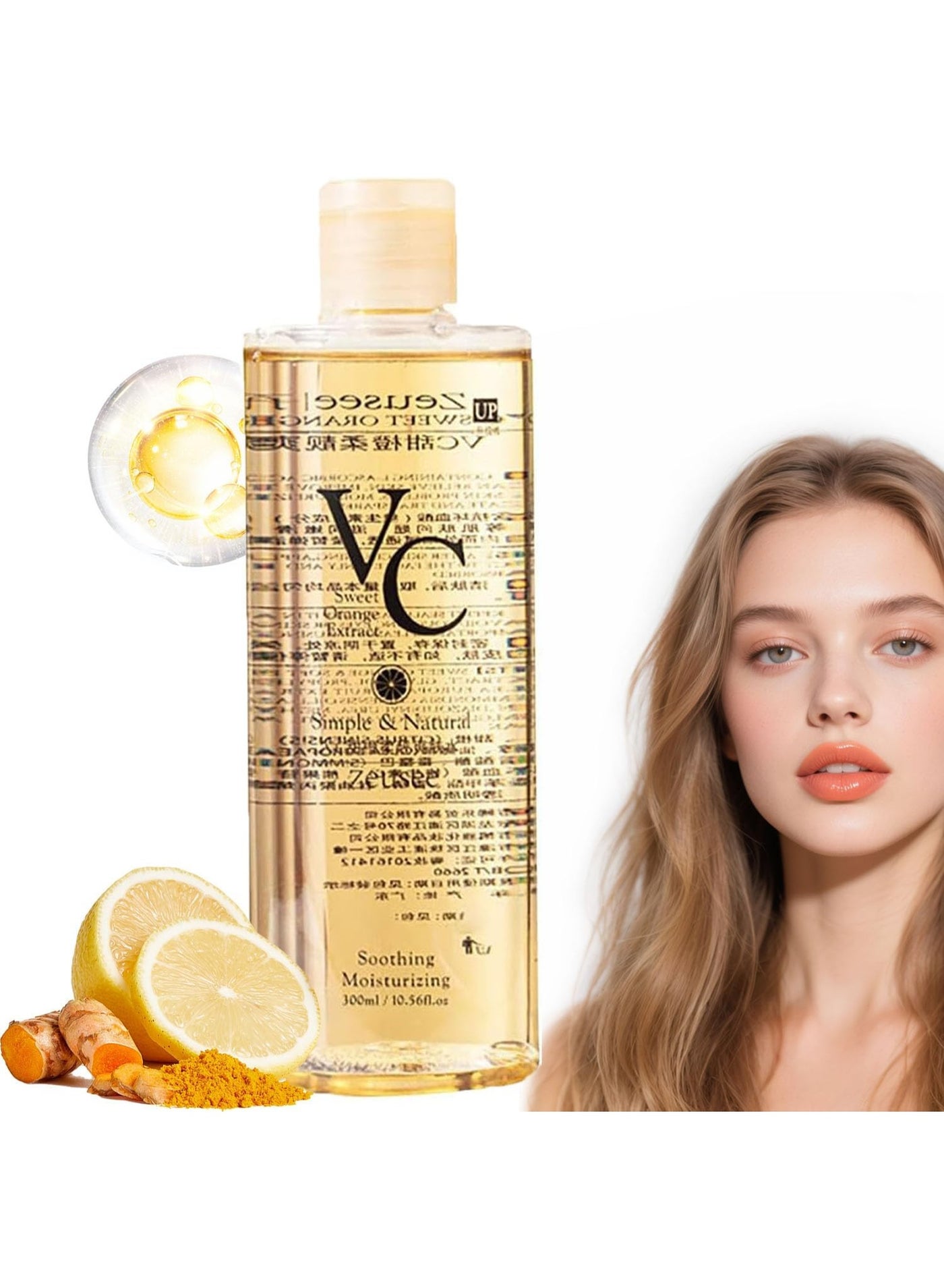 500ml Korean Vitamin C Toner – Intensive Whitening & Brightening Face Toner | Deep Hydration, Moisturizing & Skin Elasticity Booster