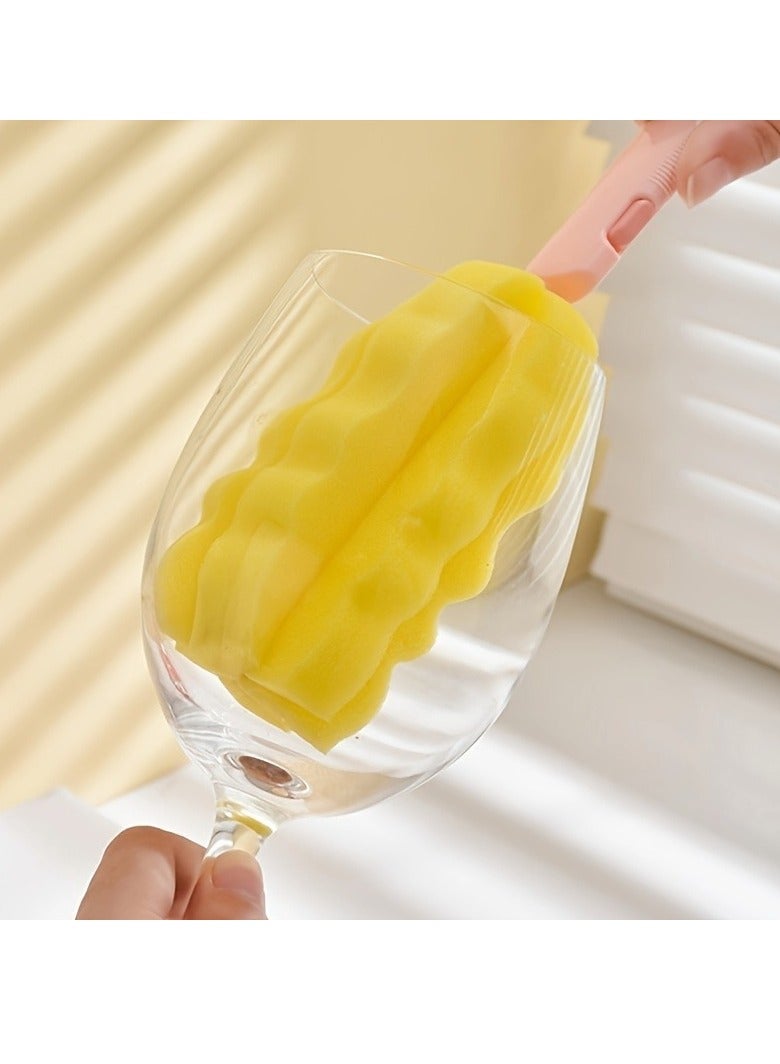 2pcs High-density Thick Sponge Bottle Brushes, Detachable Cup Brushes, Sponge Vacuum Cup Brushes, Bottle Brushes - Image 4