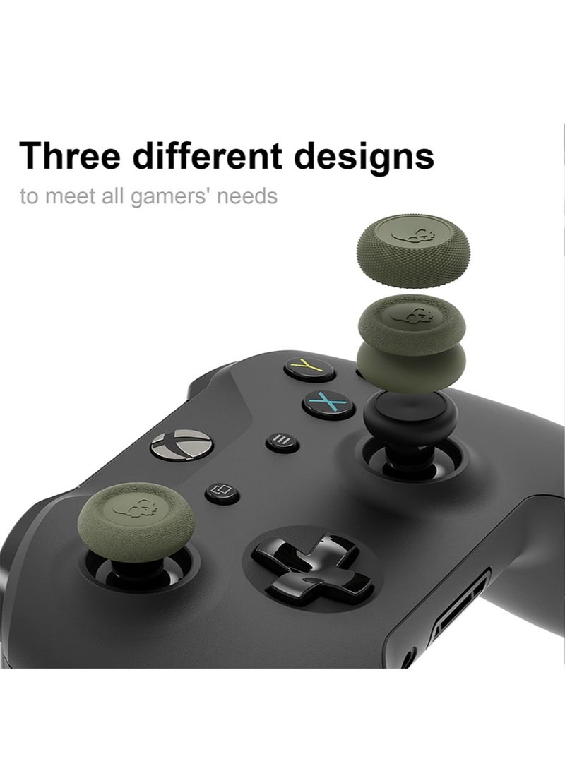 IINE Green Skull Controller Thumb Grips, Soft Silicone Thumbsticks Cover Set Compatible with Xbox XSX & Xbox 1 & Xbox XSS Only, 3 Pair / 6 Pcs - Image 3