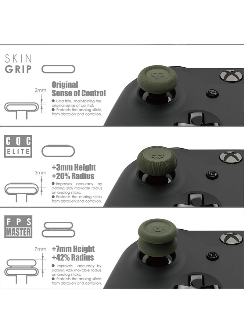 IINE Green Skull Controller Thumb Grips, Soft Silicone Thumbsticks Cover Set Compatible with Xbox XSX & Xbox 1 & Xbox XSS Only, 3 Pair / 6 Pcs - Image 4