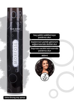 MORFOSE Morfose 400ml Professional Extra Strong Hair Spray for Maximum Hold  - Image 2