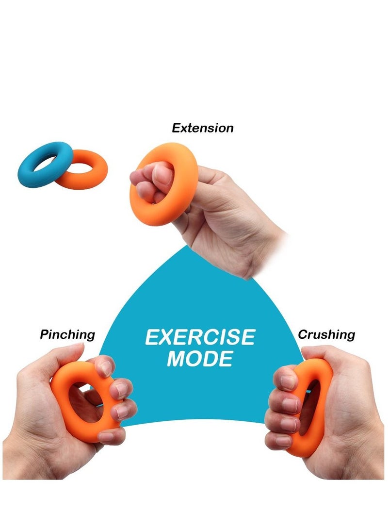 KASTWAVE 4-Pack Finger Stretcher Exerciser Hand Grip Strengthener Strength Trainer Gripper Set for Arthritis Carpal Tunnel Exercise Guitar and Rock Climbing - Image 3