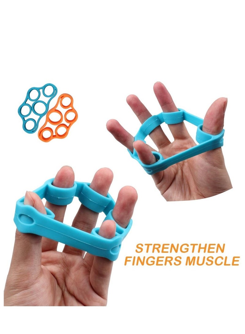 KASTWAVE 4-Pack Finger Stretcher Exerciser Hand Grip Strengthener Strength Trainer Gripper Set for Arthritis Carpal Tunnel Exercise Guitar and Rock Climbing - Image 4