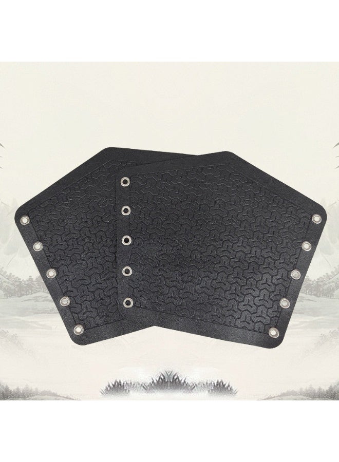 Hanfu Fish Scale Costume Belt Wrist Guard Set A pair of black wristbands + matching rope