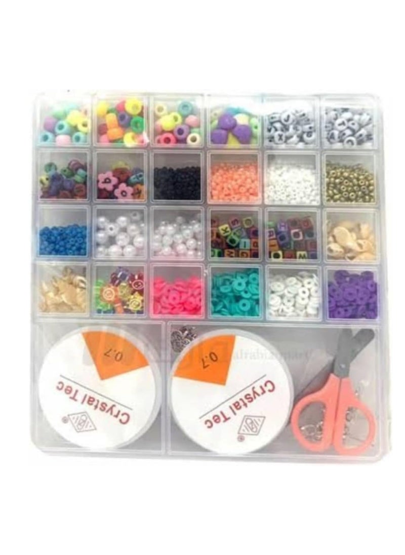 Generic A Bead Toy For Girls In Various Shapes, Consisting Of 24 Shapes, In Addition To Your Favorite Bracelet - A Beautiful Gift For Girls  - Image 2