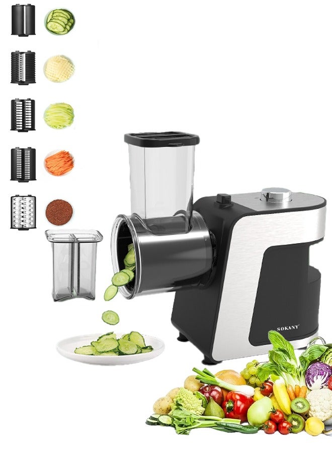 سوكاني الكهربائية آلة تمزيق الجبن ، 1000 واط الكهربائية تقطيع اللحم ، التلقائي آلة تمزيق الجبن والفواكه والخضروات والجبن سلطة كهربائية آلة ، آلة تجهيز الأغذية مع 5 شفرات ، sk-1180 - Image 1