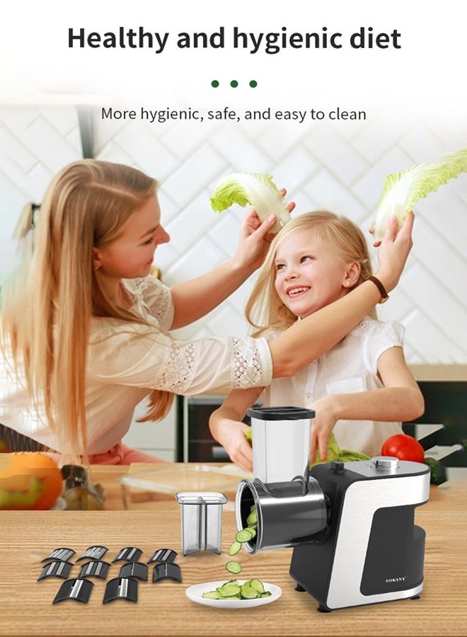 سوكاني الكهربائية آلة تمزيق الجبن ، 1000 واط الكهربائية تقطيع اللحم ، التلقائي آلة تمزيق الجبن والفواكه والخضروات والجبن سلطة كهربائية آلة ، آلة تجهيز الأغذية مع 5 شفرات ، sk-1180 - Image 5