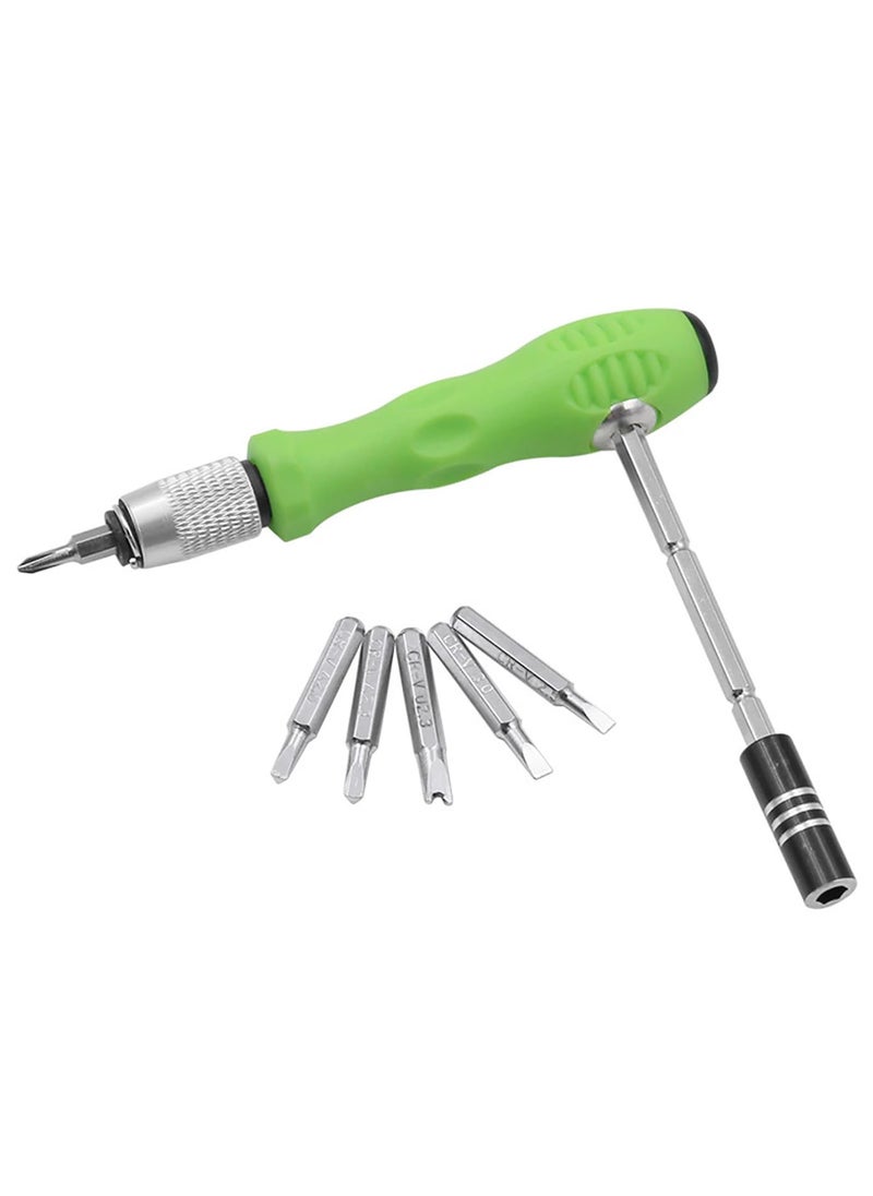 GLUN 32 in 1 Interchangeable Multipurpose Mini Screwdriver Set Magnetic Slot Wrench Bits Repair Tools Kit Set Combination Screwdriver Set for Home Appliance Laptop Mobile Computer