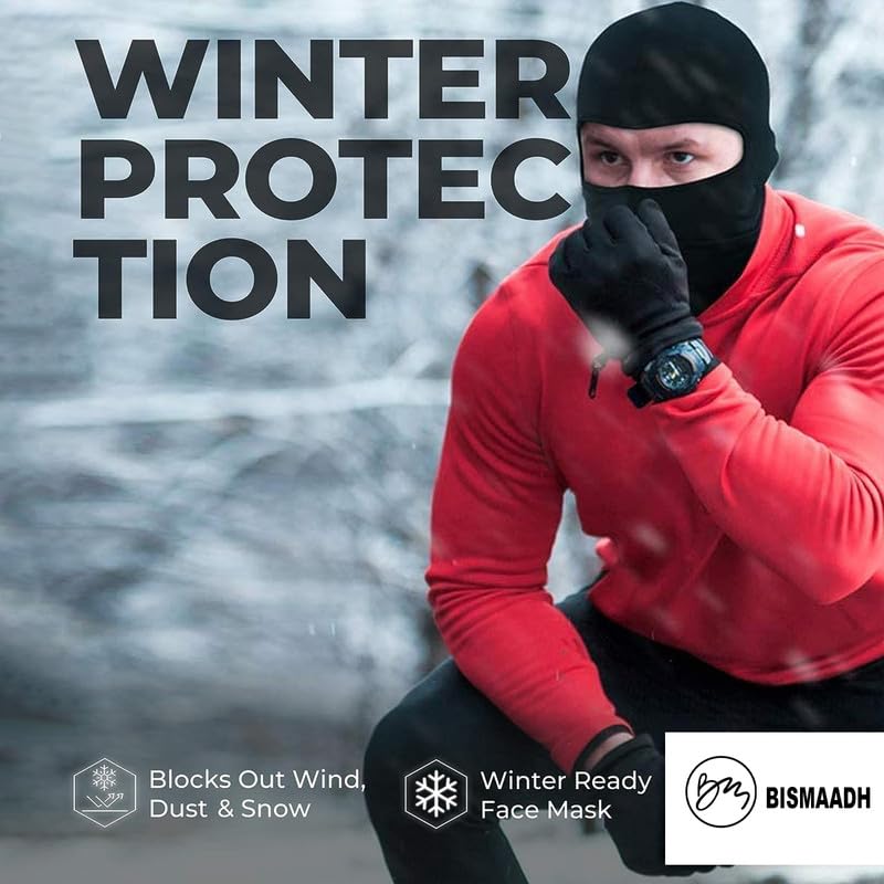 BISMAADH Ski Mask, Balaclava Face Mask for Men and Women - Skiing, Snowboarding, Motorcycle - Image 2
