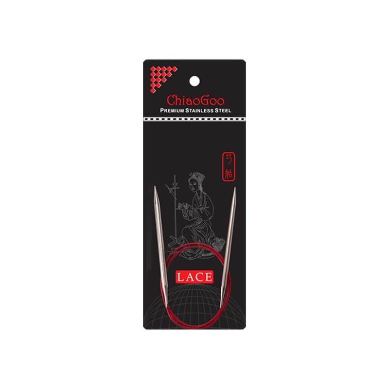 ChiaoGoo RED Lace Circular Needle 40cm 4.50mm - 1pc