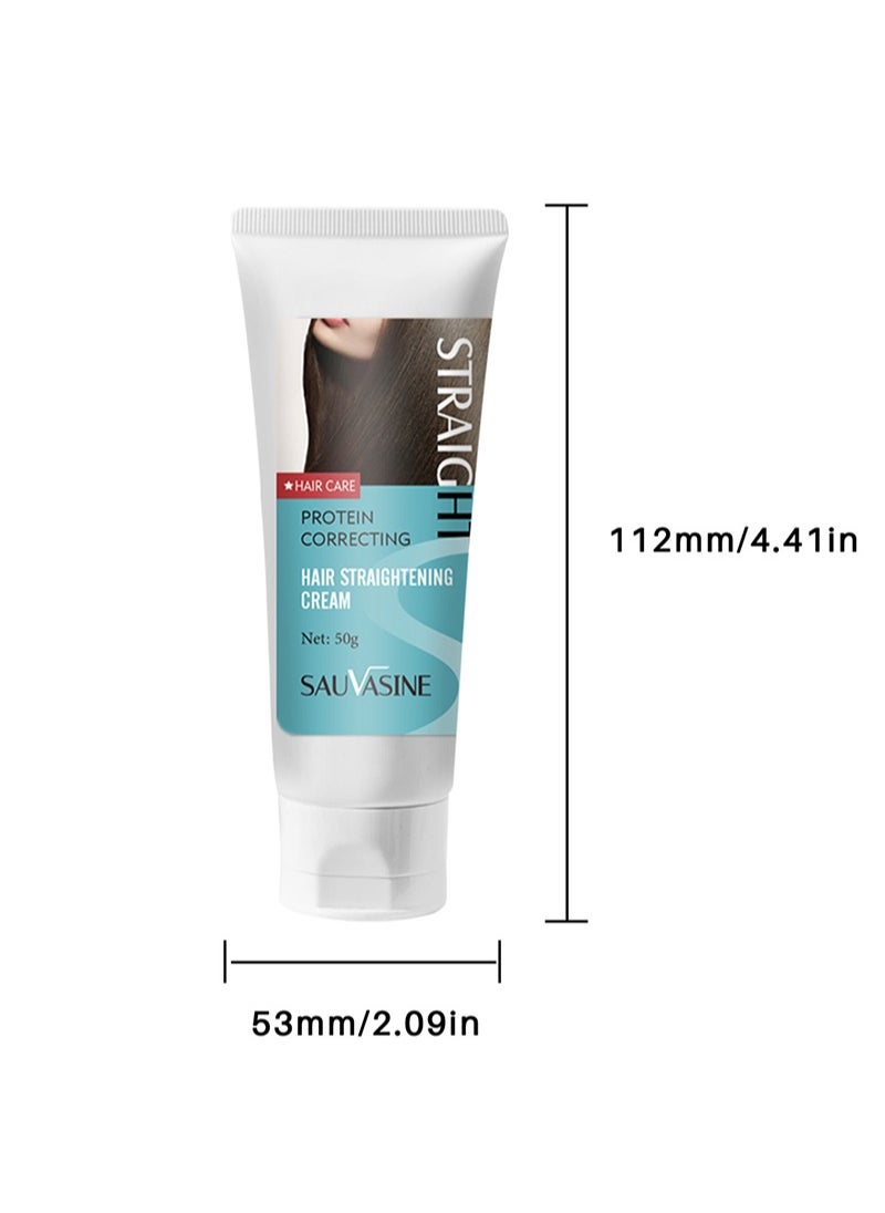 Hair Straightening Cream, Hair Protein Correcting Cream, Straightening Hair Cream, Nourishing Hair Smoothing Cream, Hair Protein Correcting Cream, Hair Straightening Cream, 50g