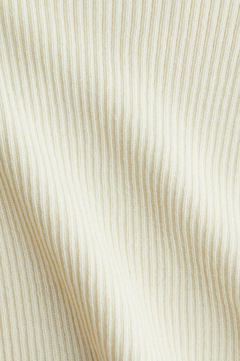 H&M Ribbed flared-skirt dress