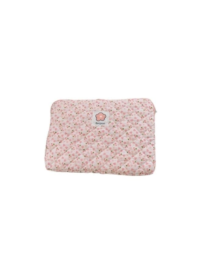 PROMASS 13 Inch Puffy Laptop Sleeve, Floral Laptop Cover Kawaii Laptop Pouch Preppy Laptop Case Cottagecore Computer Bag Tablet Liner Pouch Fairy Aesthetic Bag For 12-143nch MacBook Pro/Air M3, HP, Asus - Image 1