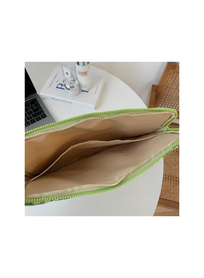 PROMASS 13 Inch Puffy Laptop Sleeve, Floral Laptop Cover Kawaii Laptop Pouch Preppy Laptop Case Cottagecore Computer Bag Tablet Liner Pouch Fairy Aesthetic Bag For 12-143nch MacBook Pro/Air M3, HP, Asus - Image 2
