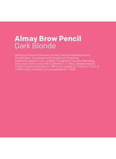 Almay Almay Eyebrow Pencil with Eyebrow Brush, Easy to Achieve Brows, Hypoallergenic, 801 Dark Blonde, 0.01 Oz  - Image 4